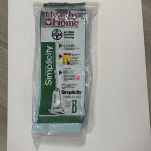 Simplicity Type "B" 7000 Series Vacuum Bags by Healthy Home 12 Bags S7-12